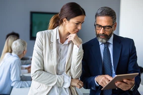 business people working as a team at the office