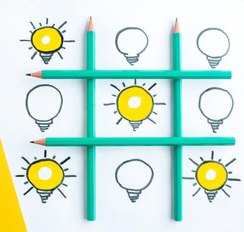 top view of table arranged with pens with many lig 2021 08 31 21 20 21 utc
