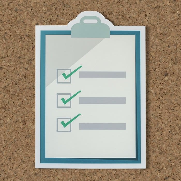 cut out paper checklist icon